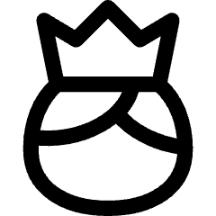 User King Crown Icon from Flex Line Set