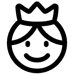 User King Crown Icon from Plump Line Set