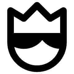 User King Crown Icon from Core Remix Set