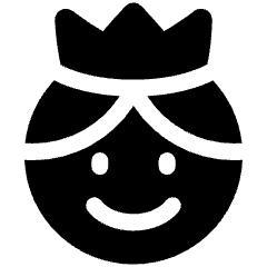User King Crown Icon from Plump Solid Set