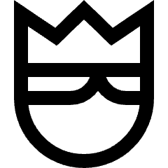 User King Crown Icon from Sharp Line Set