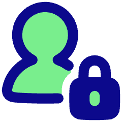 User Lock Privacy Icon from Plump Pop Set