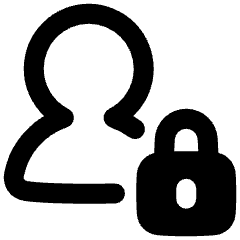 User Lock Privacy Icon from Plump Remix Set