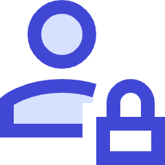 User Lock Privacy Icon from Sharp Duo Set