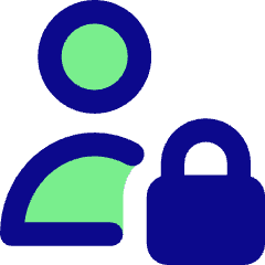User Lock Privacy Icon from Core Pop Set