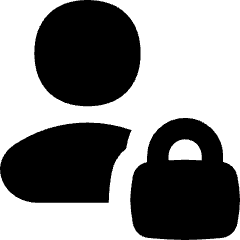 User Lock Privacy Icon from Flex Solid Set