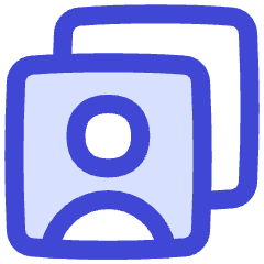 User Multiple Accounts Icon from Flex Duo Set