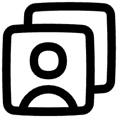 User Multiple Accounts Icon from Flex Line Set