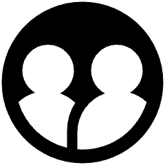 User Multiple Circle Icon from Plump Solid Set