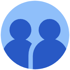 User Multiple Circle Icon from Plump Flat Set