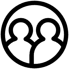 User Multiple Circle Icon from Plump Line Set