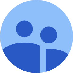 User Multiple Circle Icon from Sharp Flat Set