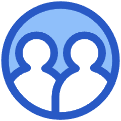 User Multiple Circle Icon from Plump Duo Set