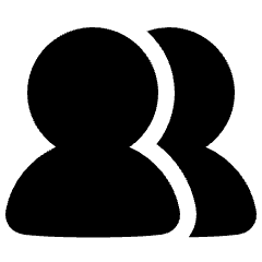 User Multiple Group Icon from Plump Solid Set