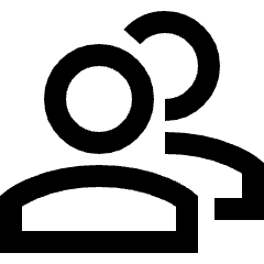User Multiple Group Icon from Sharp Line Set