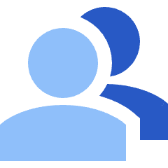 User Multiple Group Icon from Sharp Flat Set