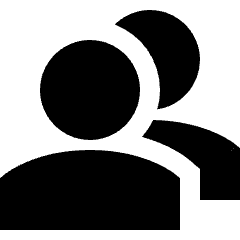 User Multiple Group Icon from Sharp Solid Set