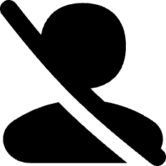 User Off Icon from Flex Solid Set