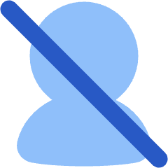 User Off Icon from Plump Flat Set