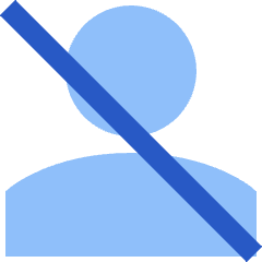 User Off Icon from Sharp Flat Set
