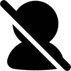 User Off Icon from Plump Solid Set