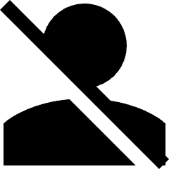 User Off Icon from Sharp Solid Set