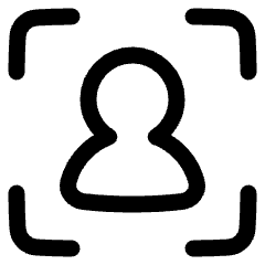 User Profile Focus Icon from Plump Line Set