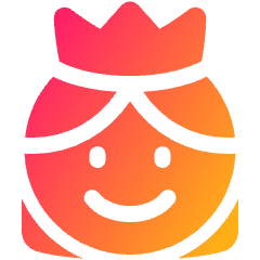 User Queen Crown Icon from Plump Gradient Set
