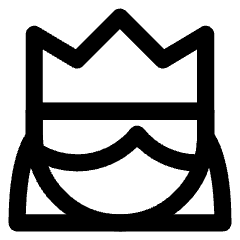 User Queen Crown Icon from Core Line Set