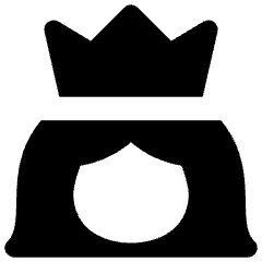 User Queen Crown Icon from Flex Solid Set