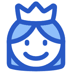 User Queen Crown Icon from Plump Duo Set