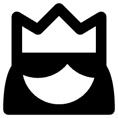 User Queen Crown Icon from Core Remix Set