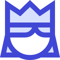 User Queen Crown Icon from Sharp Duo Set