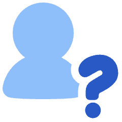 User Question Query Icon from Plump Flat Set