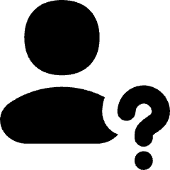 User Question Query Icon from Flex Solid Set