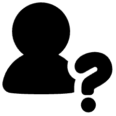 User Question Query Icon from Plump Solid Set