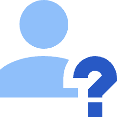 User Question Query Icon from Sharp Flat Set