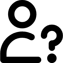 User Question Query Icon from Micro Line Set