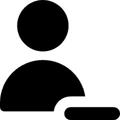 User Remove Subtract Icon from Core Solid Set