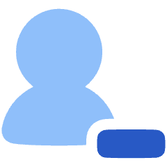 User Remove Subtract Icon from Plump Flat Set