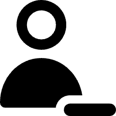 User Remove Subtract Icon from Core Remix Set