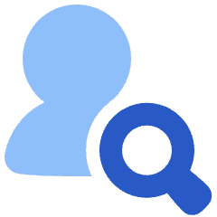User Search 2 Icon from Plump Flat Set
