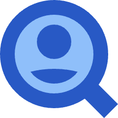 User Search Icon from Sharp Flat Set