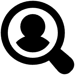 User Search Icon from Plump Solid Set