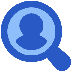 User Search Icon from Plump Flat Set