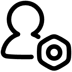 User Setting Bolt Nut Icon from Plump Line Set