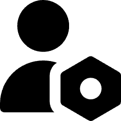 User Setting Bolt Nut Icon from Core Solid Set