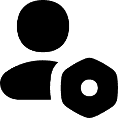 User Setting Bolt Nut Icon from Flex Solid Set