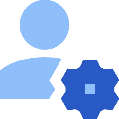 User Setting Gear Icon from Sharp Flat Set