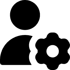 User Setting Gear Icon from Core Solid Set